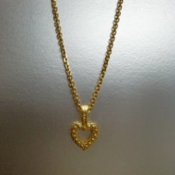 画像10: 【marie claire PARIS 】(マリ・クレール パリス) ハートモチーフ ブラスペンダント（ネックレス）