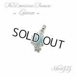 【世界三大ヒーリングストーン】☆ドミニカの至宝 ラリマー＆シルバー925ペンダントトップ -A2-