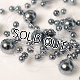 【パーティ・フォーマルシーンに！】【Falchi New York】(ファルチニューヨーク)20連ステーションパールネックレス グレー