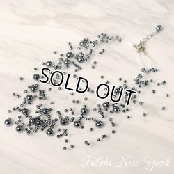 画像2: 【パーティ・フォーマルシーンに！】【Falchi New York】(ファルチニューヨーク)20連ステーションパールネックレス グレー