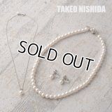 （母の日ギフト推奨品)【日本製】【TAKEO NISHIDA タケオニシダ】パールネックレス3点セット