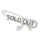 【メール便対応】キラキラリボン ショールピン(ストールピン/キルトピン)