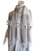 【薄手ストール】レーヨン100％ パステルトーン ブロックカラーストール 2色（ＵＶケア,紫外線対策、日除け、冷房対策）