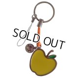 【キーリング/携帯ストラップ】【 pierre cardin ピエールカルダン 】 チャームキーリング・キーホルダー（アップル/ロゴ入りチャーム） 専用ポーチ付