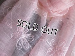 画像6: 【薄手ストール】豪華な刺繍のシルク・コットン素材プレーンカラーストール(紫外線対策 UV対策 日除け 冷房対策)