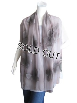 画像4: 【薄手ストール】さりげなくゴージャス！花刺繍入りシルク100％ストール（紫外線対策 UV対策 日除け 冷房対策）