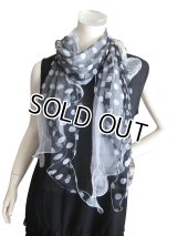 【薄手ストール】シルクシフォン100％二重仕立てロングストール （紫外線対策 UV対策 日除け 冷房対策）