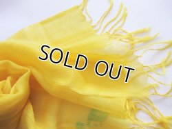 画像5: 【薄手ストール】【日本製】天然素材 麻100%ストール リネン ガーゼ素材 マスタード(紫外線対策 UV対策 日除け 冷房対策)