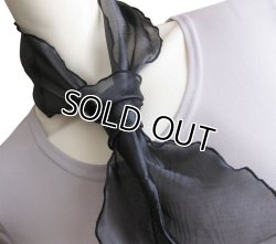 画像2: 《送料無料》【オールシーズン】エレガントなワンポイント♪ 2WAY ヘッド＆ネックスカーフ 黒（Head & Neck Scarf Black）