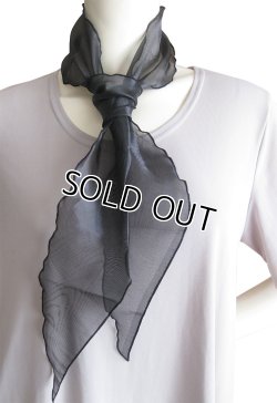 画像4: 《送料無料》【オールシーズン】エレガントなワンポイント♪ 2WAY ヘッド&ネックスカーフ 黒(Head & Neck Scarf Black)