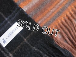 画像3: 【秋冬マフラー】男女兼用☆カシミヤ ウール格子柄マフラー 2色