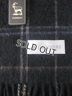 画像7: 【秋冬マフラー】男女兼用☆カシミヤ ウール格子柄マフラー 2色