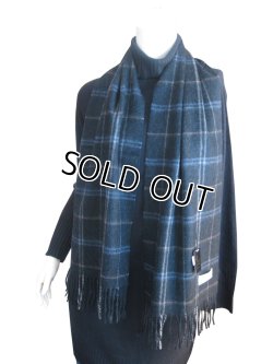 画像6: 【秋冬マフラー】男女兼用☆カシミヤ ウール格子柄マフラー 2色