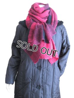 画像5: 【秋冬ストール】ウォーム感のある色味とソフトな温もりのウールタッチ♪シンプル格子織り模様超大判ストール