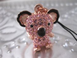 画像5: 【ストラップ/チャーム】スワロフスキーを贅沢に散りばめた超キュートなコアラストラップ 2色 (スワロフスキー社製クリスタル)