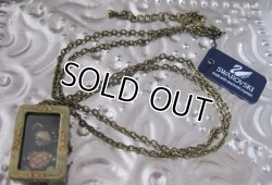 画像3: 【ネックレス/チャーム】【スワロフスキー社製クリスタル】アンティーク×キュートなテディベアネックレス （ペンダント ハート くま）