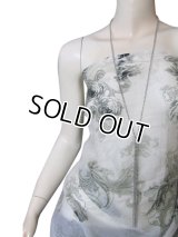 【2色展開】シンプル&クール！チェーンロングネックレス ブラック/シルバー