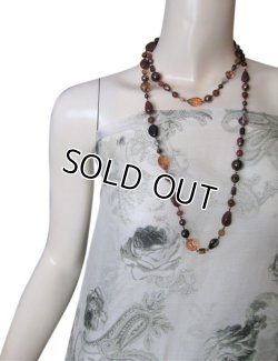 画像8: 【送料込】【Made in Italy】<Maria Rossi マリア・ロッシィ>イタリア製ハンドメイド ガラスビーズとパールのロングネックレス