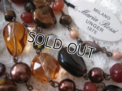 画像5: 【送料込】【Made in Italy】<Maria Rossi マリア・ロッシィ>イタリア製ハンドメイド ガラスビーズとパールのロングネックレス