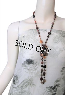 画像7: 【送料込】【Made in Italy】<Maria Rossi マリア・ロッシィ>イタリア製ハンドメイド ガラスビーズとパールのロングネックレス