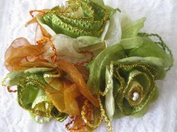 画像4: 【送料無料】フラワー&リボンの華やかシュシュ (ヘアアクセサリー ヘアゴム)