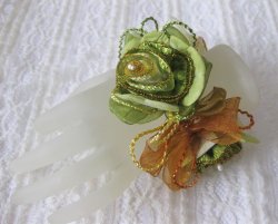 画像5: 【送料無料】フラワー&リボンの華やかシュシュ (ヘアアクセサリー ヘアゴム)