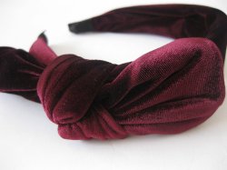 画像5: 【送料無料】全面ベロア素材♪大きめリボンデザインの上質カチューシャ (ヘアアクセサリー)