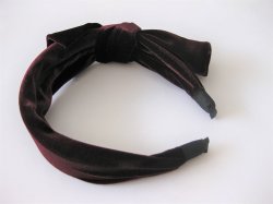 画像4: 【送料無料】全面ベロア素材♪大きめリボンデザインの上質カチューシャ (ヘアアクセサリー)