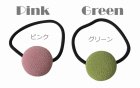 他の写真1: 【送料無料】和風アクセサリー ちりめん素材ヘアゴム 2色（ヘアアクセサリー  ヘアポニー 髪飾り）