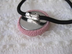 画像7: 【送料無料】和風アクセサリー ちりめん素材ヘアゴム 2色(ヘアアクセサリー  ヘアポニー 髪飾り)