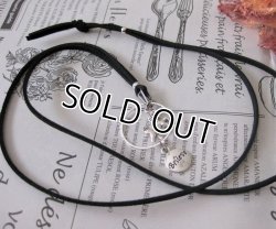 画像3: 【送料無料】【レザーネックレス】◆flower storm◆ ユニコーン一角獣とメッセージプレートのレザーネックレス（革紐ロングネックレス メンズ/レディース）