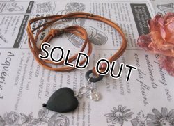 画像4: 【送料無料】【レザーネックレス】◆flower storm◆ ウッド素材とメッセージチャームのレザーネックレス （革紐ロングネックレス メンズ/レディース）