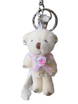 【送料無料】【バッグチャーム/キーリング】ちょっと大きめの白くまさんチャーム キーホルダー