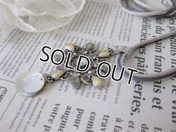 画像8: 【送料無料】【レザーネックレス】◆flower storm◆エスニックフラワー＆天然貝チャームの革紐ロングネックレス ２色展開（アジアン シェル ラインストーン）