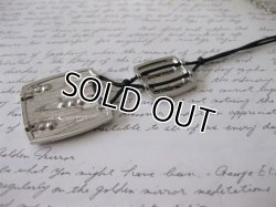 画像5: 【送料無料】クールなゼブラ柄スクエアチャームのレザーネックレス（革紐ネックレス メンズ/レディース）