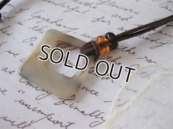 画像7: 【送料無料】【レザーネックレス】◆flower storm◆べっ甲調スクエアチャームのシックな革紐ロングネックレス 2色（メンズ/レディース）