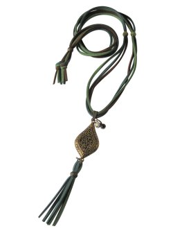 画像3: 【送料無料】【レザーネックレス】◆flower storm◆透かしチャームとタッセルのオリエンタルテイスト革紐ロングネックレス （エスニック アジアン トルコ ）