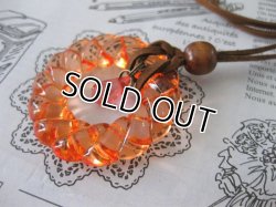 画像7: 【送料無料】【レザーネックレス】◆flower storm◆ 直径4.8cm キュートなポップカラーの大きめリングモチーフ革紐ロングネックレス 3色(レザーネックレス レディース )