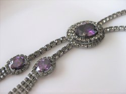 画像3: 【送料無料】ラインストーンを豪華にあしらったネックレス ケース入り(パーティ お呼ばれ)