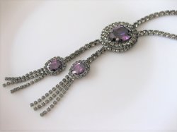 画像4: 【送料無料】ラインストーンを豪華にあしらったネックレス ケース入り(パーティ お呼ばれ)