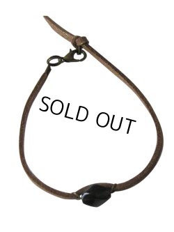 画像6: 【送料無料】【レザーブレスレット】◆flower storm◆天然石スモーキークォーツのシンプル革紐ブレスレット（アクセサリー メンズ/レディース）