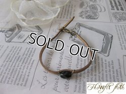 画像3: 【送料無料】【レザーブレスレット】◆flower storm◆天然石スモーキークォーツのシンプル革紐ブレスレット（アクセサリー メンズ/レディース）