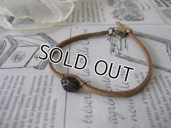 画像5: 【送料無料】【レザーブレスレット】◆flower storm◆天然石スモーキークォーツのシンプル革紐ブレスレット（アクセサリー メンズ/レディース）