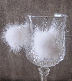 画像4: 【送料無料】【ピアス】◆flower storm◆ミンクファー&パール SV925ピアス 秋冬デザイン 3色(アクセサリー レディース)