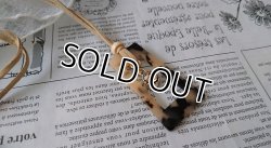 画像4: 【送料無料】【レザーネックレス】◆flower storm◆べっ甲柄台形チャーム＆大粒ラインストーンの革紐ロングネックレス（アクセサリー メンズ/レディース）