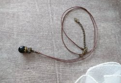 画像6: 【送料無料】【コットン紐ネックレス】◆flower storm◆王冠をつけた大粒10mmブラックオニキスネックレス(天然石 パワーストーン メンズ レディース)