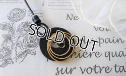 画像6: 【送料無料】【レザーネックレス】◆flower storm◆黒猫＆三つのリングモチーフの本牛革ロングネックレス（革紐アクセサリー レディース/メンズ）