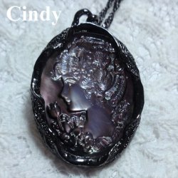 画像12: 【送料無料】【白蝶貝&黒蝶貝】マザーオブパール カメオ ペンダントネックレス ケース付(アクセサリー ロングチェーン Mother of Pearl パワーストーン)