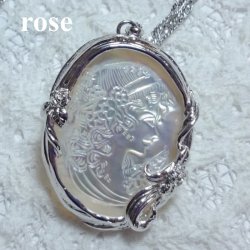 画像16: 【送料無料】【白蝶貝&黒蝶貝】マザーオブパール カメオ ペンダントネックレス ケース付(アクセサリー ロングチェーン Mother of Pearl パワーストーン)