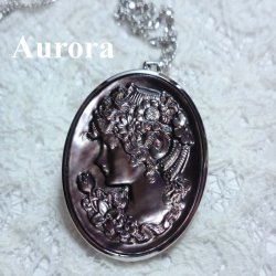 画像10: 【送料無料】【白蝶貝&黒蝶貝】マザーオブパール カメオ ペンダントネックレス ケース付(アクセサリー ロングチェーン Mother of Pearl パワーストーン)